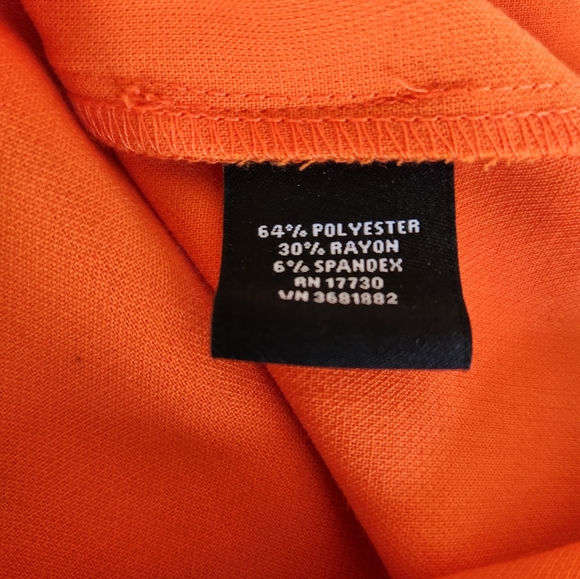 VICTORIA BECKHAM Orange Sleeveless Tunic with White trim – Women’s US L - Picture 5 of 5